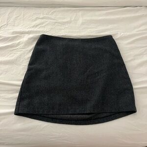 Abercrombie Grey and Black Sweater Mini Skirt